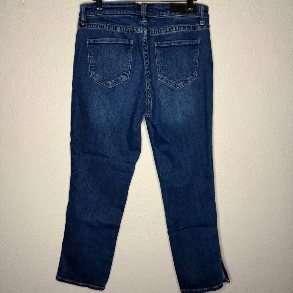Rock & Roll Denim Jeans High Rise Straight Cropped Dark Wash Women’s Size 28x27 - Picture 2 of 11